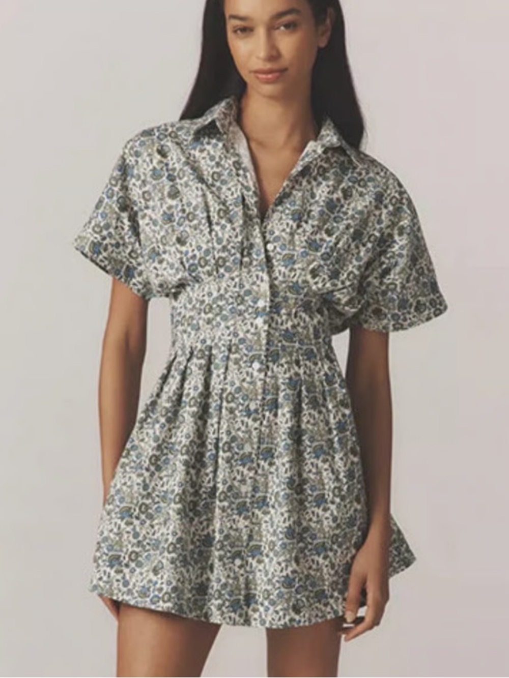 Exquise (Anthropologie) Tobie paisley floral dress.